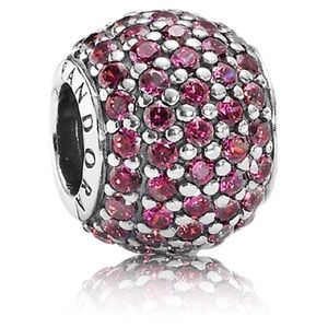 Pandora Red Pave Lights Charm